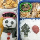 梅と海苔だけでいいんじゃない？！雪だるま弁当